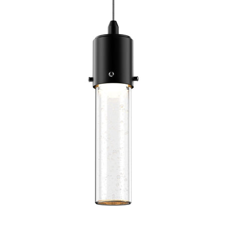 8W Dimmable LED Pendant Ceiling Light, 3000K (Warm White), Seedy Glass Shade, Dimmable, 400 Lumens, ETL Listed - BUILDMYPLACE