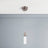 8W Dimmable LED Pendant Ceiling Light, 3000K (Warm White), Seedy Glass Shade, Dimmable, 400 Lumens, ETL Listed - BUILDMYPLACE