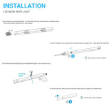 8W Neon Flex LED Rope Lights - BGRP - 120V, IP65 Rated - UL/ETL Listed - 200 Lumens - BUILDMYPLACE