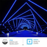 8W Neon Flex LED Rope Lights - BGRP - 120V, IP65 Rated - UL/ETL Listed - 200 Lumens - BUILDMYPLACE