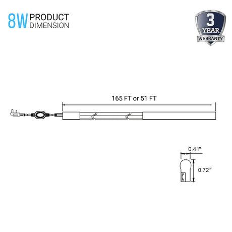 8W Neon Flex LED Rope Lights - BGRP - 120V, IP65 Rated - UL/ETL Listed - 200 Lumens - BUILDMYPLACE