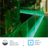 8W Neon Flex LED Rope Lights - BGRP - 120V, IP65 Rated - UL/ETL Listed - 200 Lumens - BUILDMYPLACE