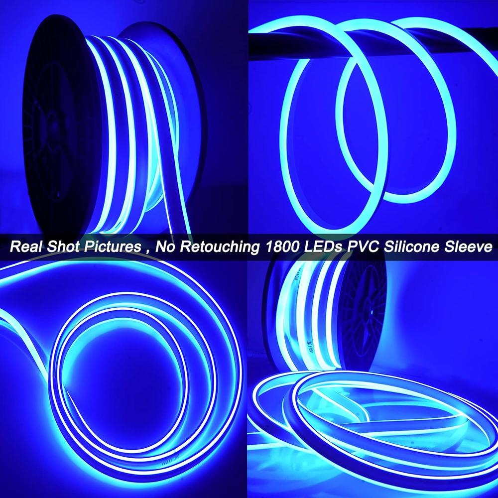 8W Neon Flex LED Rope Lights - BGRP - 120V, IP65 Rated - UL/ETL Listed - 200 Lumens - BUILDMYPLACE