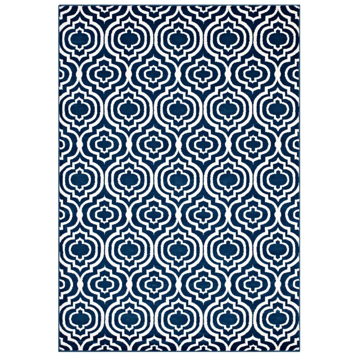 8'x10' Frame Transitional Moroccan Trellis Area Rug - BUILDMYPLACE