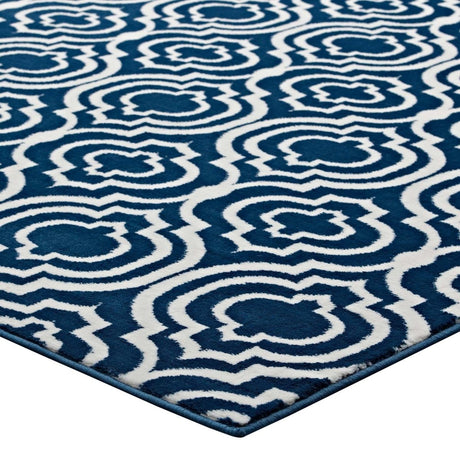 8'x10' Frame Transitional Moroccan Trellis Area Rug - BUILDMYPLACE