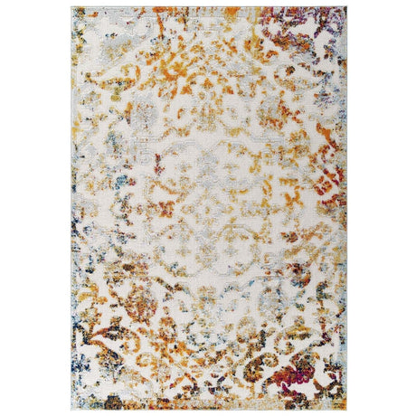 8'x10' Reflect Primrose Ornate Floral Lattice Indoor Outdoor Area Rug - BUILDMYPLACE