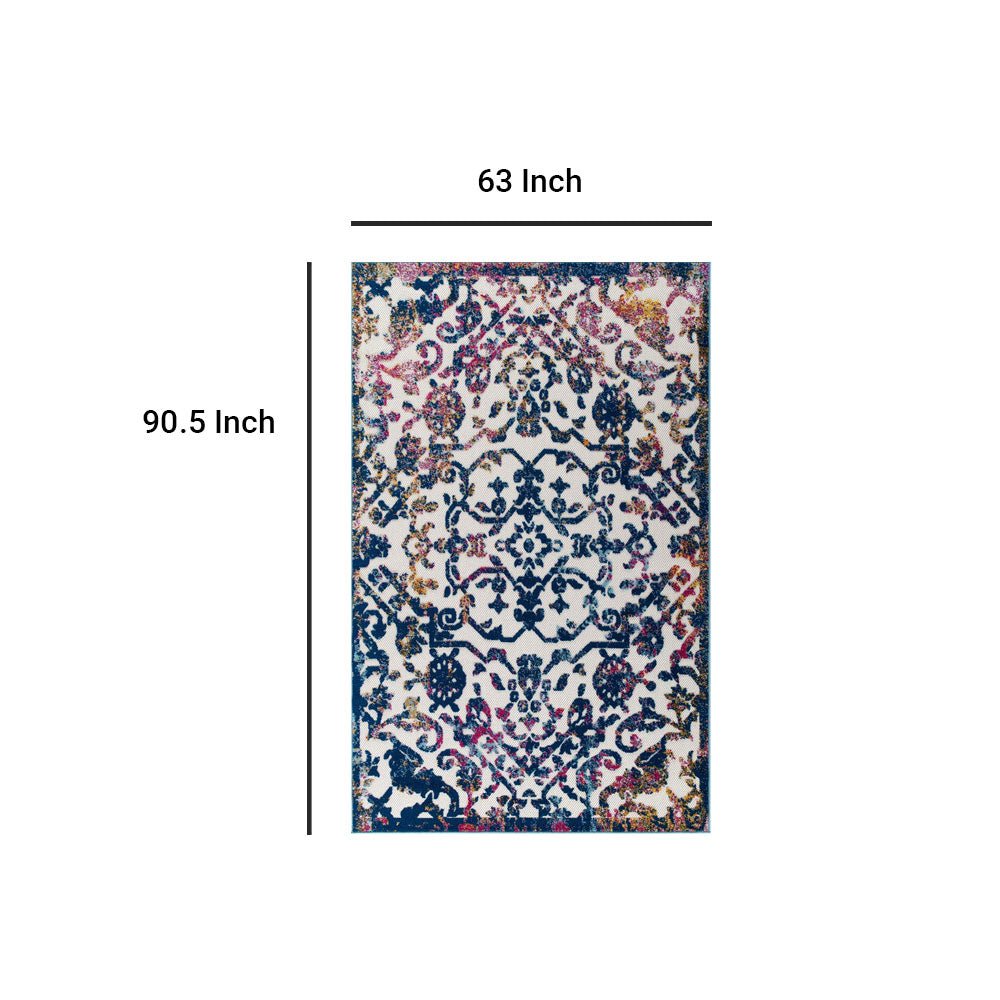 8'x10' Reflect Primrose Ornate Floral Lattice Indoor Outdoor Area Rug - BUILDMYPLACE