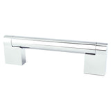 Contemporary Advantage Three 96mm CC Polished Chrome Bar Pull