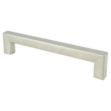 Square 128mm CC Brushed Nickel Pull
