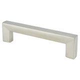 Square 96mm CC Brushed Nickel Pull