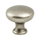 Traditional Advantage Four Weathered Nickel Mushroom Knob