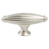 Advantage Plus Five Brushed Nickel Fluted Knob