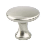 Contemporary Advantage Five Brushed Nickel Narrow Round Knob