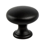 Contemporary Advantage Four Matte Black Wide Round Knob