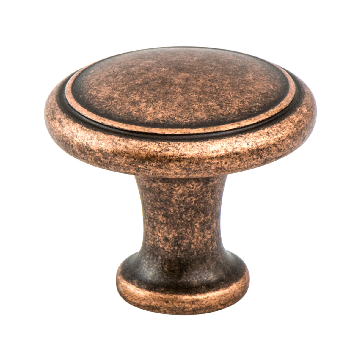 American Classics Weathered Copper Ringed Knob