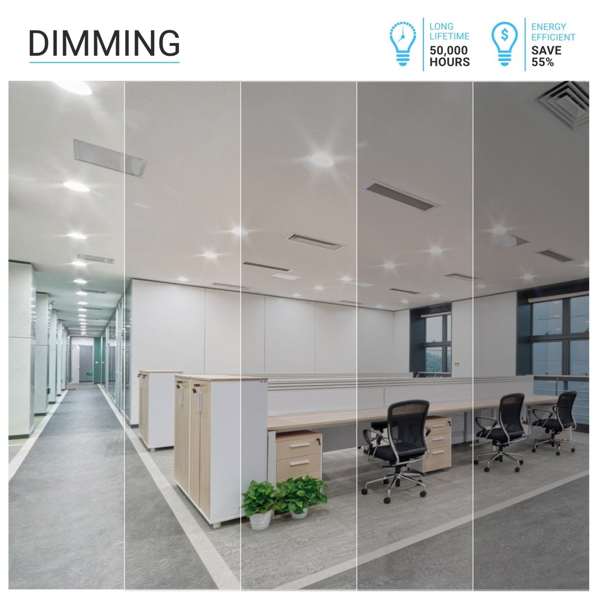 9W 4 Inch Slim LED Recessed Lighting: 650LM, Dimmable, Damp Location Rated - Perfect for Office, Kitchen, Bedroom, Bathroom Downlights - BUILDMYPLACE