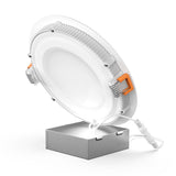 9W 4 Inch Slim LED Recessed Lighting: 650LM, Dimmable, Damp Location Rated - Perfect for Office, Kitchen, Bedroom, Bathroom Downlights - BUILDMYPLACE