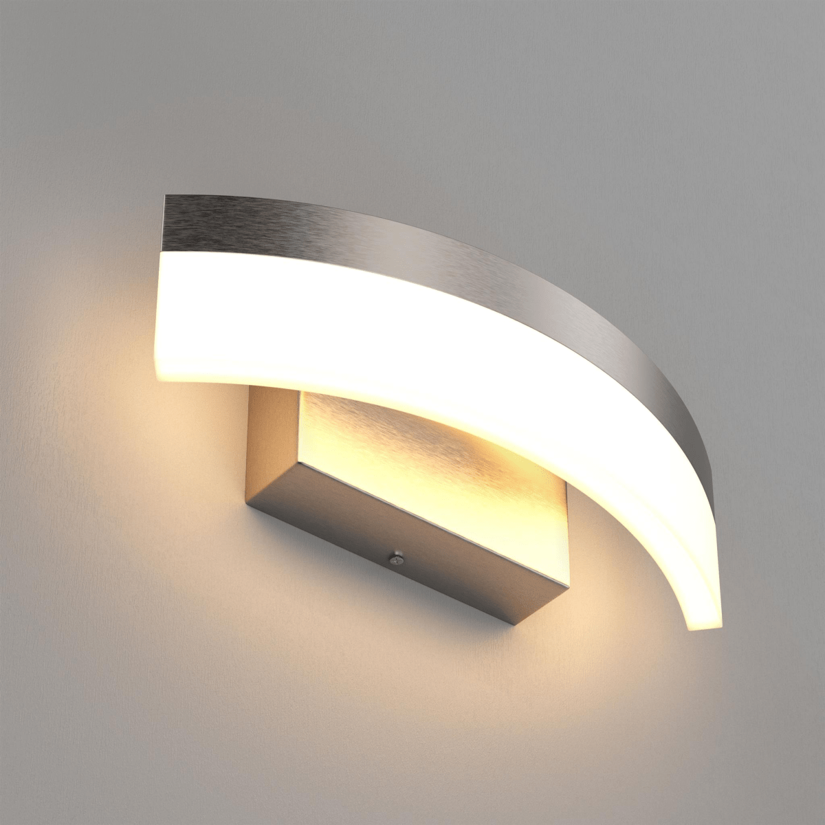 9W LED Wall Sconce Light, 3000K Warm White 500LM 120V Brushed Nickel Finish, ETL Listed, Dimmable, Hallway Light Fixtures - BUILDMYPLACE