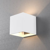 9W Square Shape LED Wall Sconce, 3000K Warm White, 500LM, Clear Glass, Wall Mount, 120V Triac Dimmable ETL Damp Location - BUILDMYPLACE