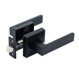 Ivanees Heavy Duty Passage Leverset in Matt Black Finish with Exposed Screws
