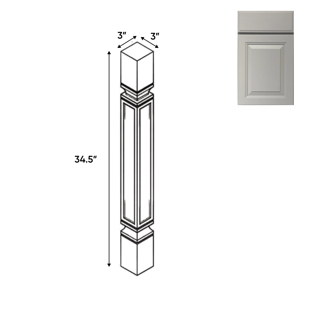 RTA - Avalon Ashen - Structural - 3"W x 34.5"H x 3"D