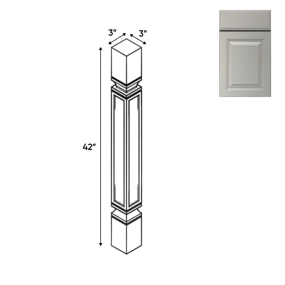 RTA - Avalon Ashen - Structural - 3"W x 42"H x 3"D