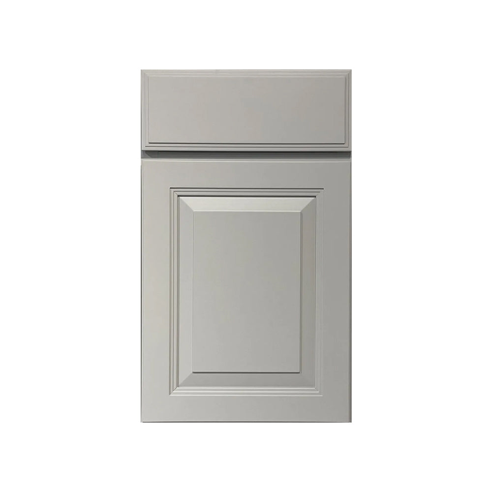 RTA - Avalon Ashen - Single Glass Door Wall Cabinets - 15"W x 30"H x 12"D