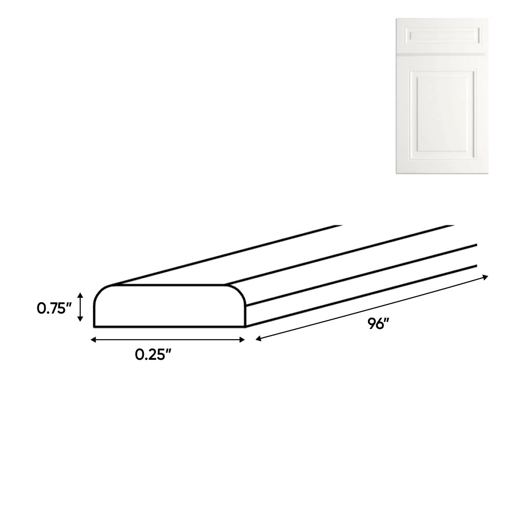 Atlas Blanco - 0.25 Inch Trims Accessories - .25