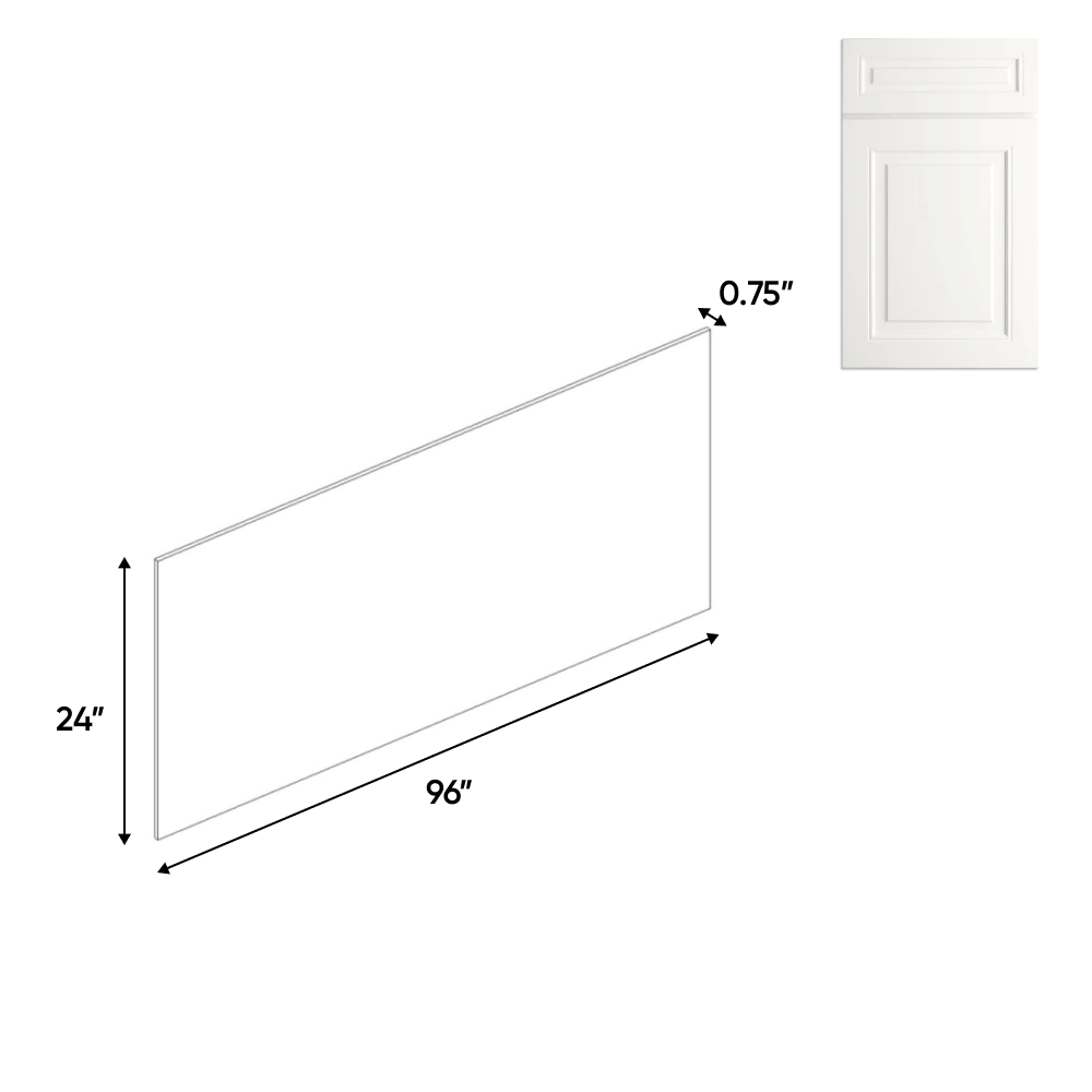 Atlas Blanco - Plywood Panels - 48"W x 96"H x 0.25"D - Pre Assembled