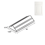 RTA - Atlas Blanco - Furniture Molding - 96"W x 0.75"H x 1.6"D