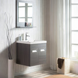 Alpha Floating / Wall Mounted Bathroom Vanity with Acrylic Sink