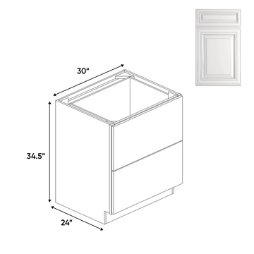 RTA Kitchen Cabinets - Drawer Base - 30in W x 34.5in H x 24in D - AO