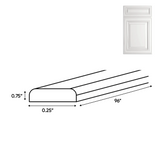 RTA - Arlington Oatmeal - Batten Molding - 96"W x 0.75"H x 0.25"D