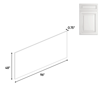 Arlington Oatmeal - Edge Banded Panels - 48"W x 96"H x 0.75"D - Pre Assembled