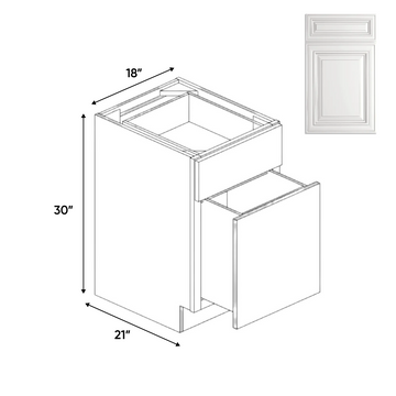 RTA Kitchen - Drawer Base Cabinets - 18 in W x 34.5 in H x 24 in D - AO