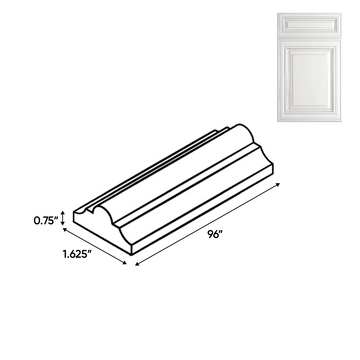 Arlington Oatmeal - Trims - 96"W x 0.75"H x 1.6"D - Pre Assembled