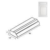 RTA - Arlington Oatmeal - Light Rail Molding - 96"W x 0.75"H x 1.5"D