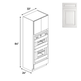 Kitchen - Tall - Double Oven Cabinets - 84 in H x 33 in W x 24 in D - AO - Pre Assembled