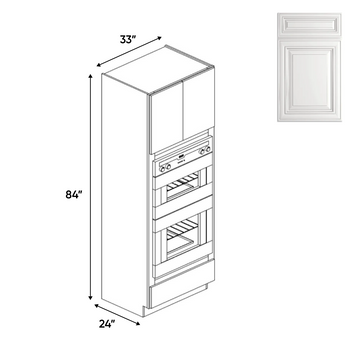 RTA Kitchen - Tall - Double Oven Cabinets - 84 in H x 33 in W x 24 in D - AO