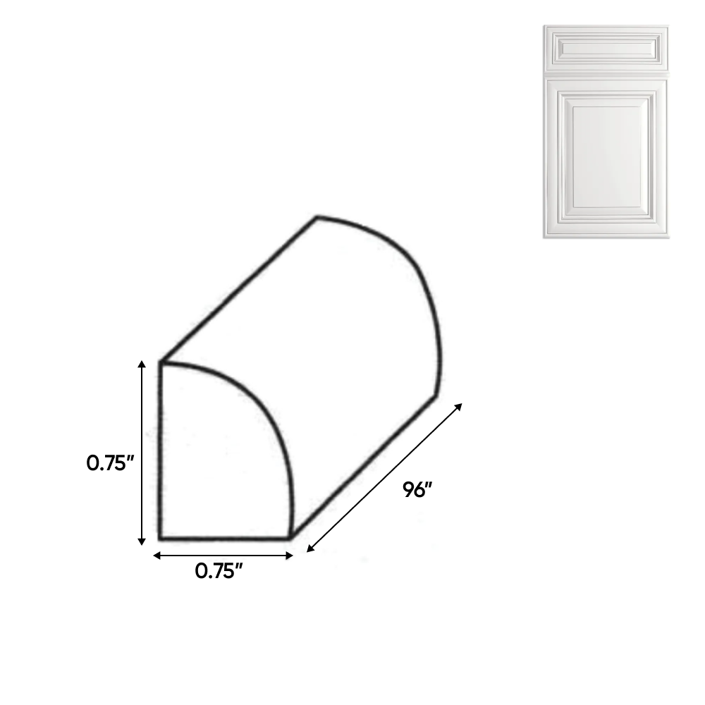 Arlington Oatmeal - Trims - 96"W x 0.75"H x 0.75"D - AO-QR - Pre Assembled