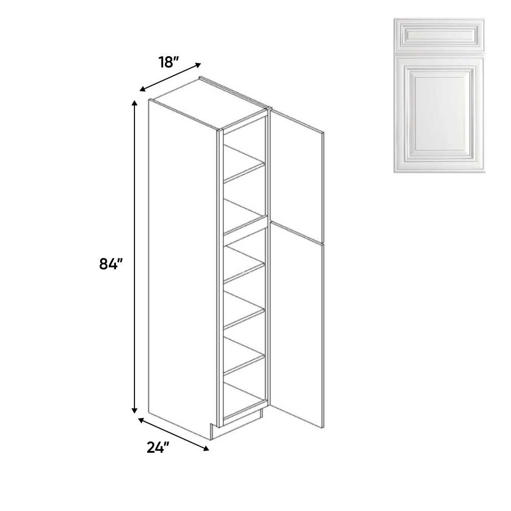 Kitchen - Tall - Pantry Cabinets - 84 in H x 18 in W x 24 in D - AO - Pre Assembled