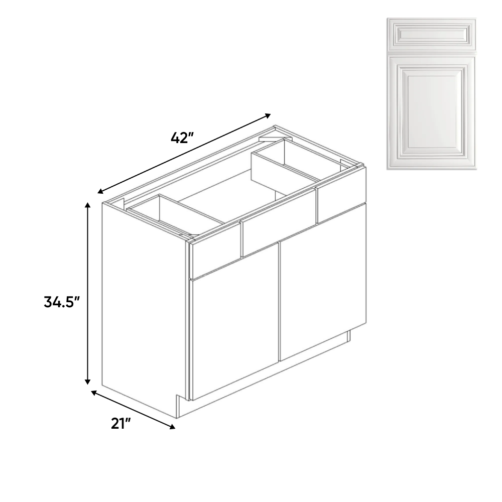 Kitchen - Vanity Console Cabinets - AO - AO-VSD42 - Pre Assembled