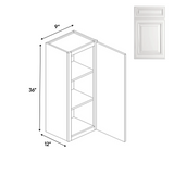 RTA Kitchen - Wall Cabinets - Upper - 36 in H x 9 in W x 24 in D - AO