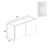 RTA Double Door - Wall Cabinets - 24"H x 33"W x 12"D - AO