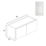 RTA Double Door - Wall Cabinets - 12"H x 36"W x 12"D - AO