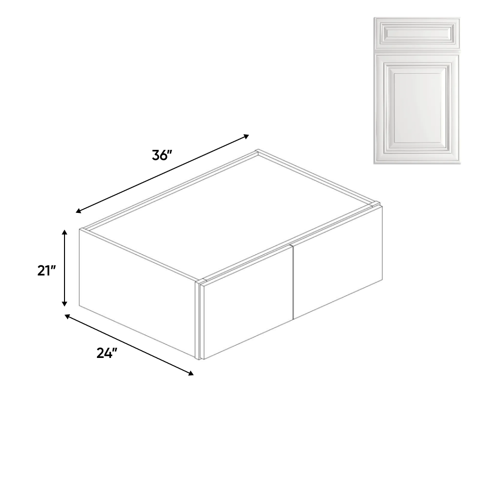 RTA - 24 Deep Wall Cabinets - 21 in H x 36 in W x 24 in D - AO