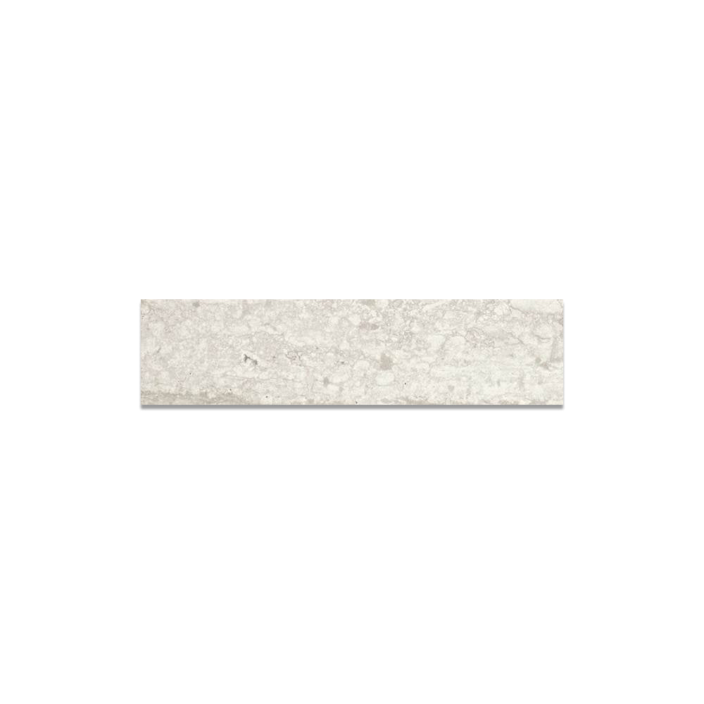 Ceramica Flow 4" X 24" Porcelain Bullnose, Ice