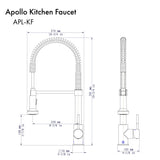 ZLINE Apollo Kitchen Faucet in Matte Black (APL-KF-MB)
