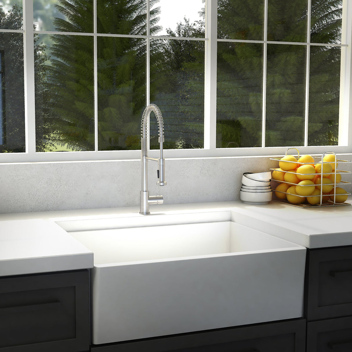 ZLINE Apollo Kitchen Faucet in Brushed Nickel (APL-KF-BN)