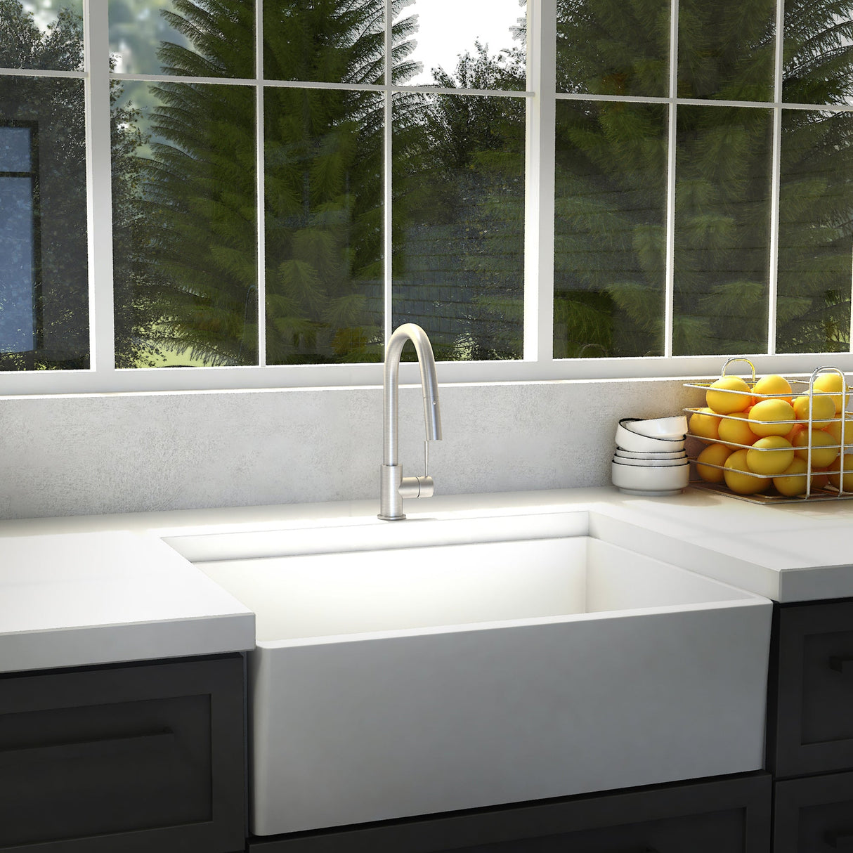 ZLINE Arthur Kitchen Faucet in Brushed Nickel (ATH-KF-BN)